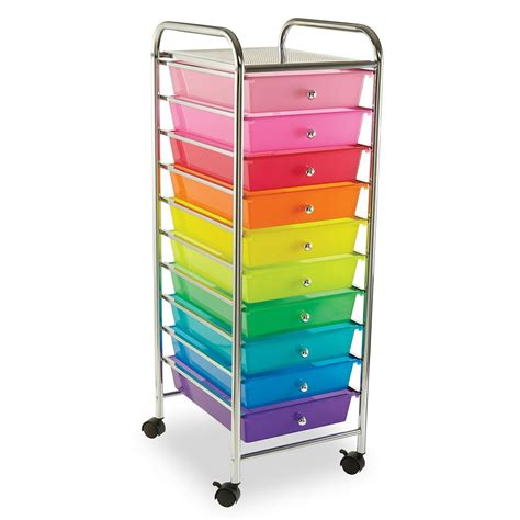 rainbow rolling cart